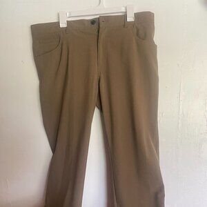 Alberto Mens Dress Pants Size 38x36 Modern Fit Ceramica Straight Brown